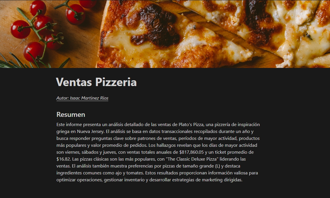 Pizza Sales Analysis